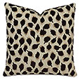 Ocelot Decorative Pillow In Black