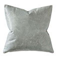 Tudor Leather Decorative Pillow in Dove