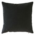 Tudor Leather Decorative Pillow in Onyx