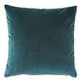 Tudor Leather Decorative Pillow in Ocean