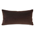 Tudor Leather Decorative Pillow In Cocoa