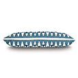 Amani Fil Coupe Decorative Pillow In Teal