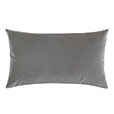 Uma Velvet Decorative Pillow In Gray