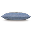 Saturn Leaf Border Decorative Pillow in Indigo