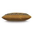 Uma Meander Border Decorative Pillow in Gold