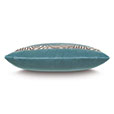 Uma Zebra Border Decorative Pillow in Teal