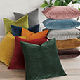 Uma Velvet Decorative Pillow in Emerald