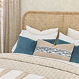 Uma Velvet Decorative Pillow in Blue