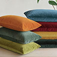 Uma Velvet Decorative Pillow in Emerald