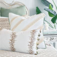 Casa Guava Beaded Trim Decorative Pillow