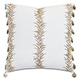 Casa Guava Beaded Trim Decorative Pillow