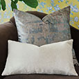 Flurry Glitter Decorative Pillow in Crystal