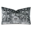 Chaucer Velvet Decorative Pillow in Steel