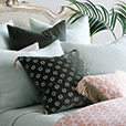 Mint Punch Velvet Accent Pillow In Dark Green