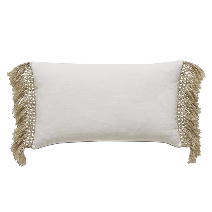 Mint Punch Botanical Accent Pillow In Salmon