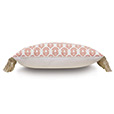 Mint Punch Botanical Accent Pillow In Salmon