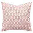 Mint Punch Botanical Accent Pillow In Salmon