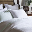 Honeydew Matelasse Euro Sham In White