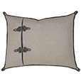 Midnight Poppy Standard Sham Left