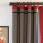 Shoji Black Curtain Panel Left