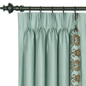 Anthemion Ocean/Brown Curtain Panel