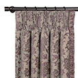 Mica Gunmetal Curtain Panel Left