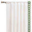 Baldwin White Curtain Panel Left
