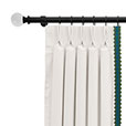 BOCA RATON EMBROIDERED CURTAIN PANEL LEFT