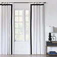 Baldwin White Curtain Panel