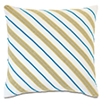 Clementine Diagonal Trim Decorative Pillow