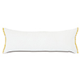 Clementine Embroidered Trim Decorative Pillow