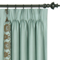 Anthemion Ocean/Brown Curtain Panel