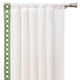 Baldwin White Curtain Panel Right