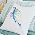 Castaway Turtle Decorative Pillow