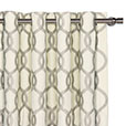 Gresham Embroidered Curtain Panel in Gray