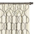 Gresham Embroidered Curtain Panel in Gray