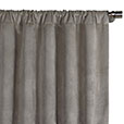 Nellis Velvet Curtain Panel in Dolphin