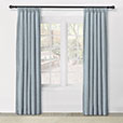 ATHENA EMBROIDERED CURTAIN PANEL IN AQUA