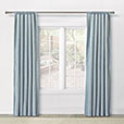 ATHENA EMBROIDERED CURTAIN PANEL IN AQUA