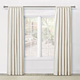 ATHENA EMBROIDERED CURTAIN PANEL IN CREAM