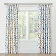 PROMENADE FLORAL CURTAIN PANEL IN BLUE