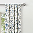 PROMENADE FLORAL CURTAIN PANEL IN BLUE