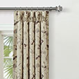 PROMENADE FLORAL CURTAIN PANEL IN STONE