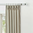 REVERIE STRIPED CURTAIN PANEL IN PEARL