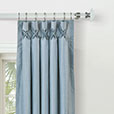 REVERIE STRIPED CURTAIN PANEL IN SAPPHIRE