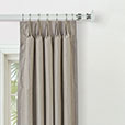 REVERIE STRIPED CURTAIN PANEL IN TRUFFLE