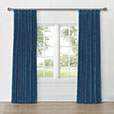 UMA VELVET CURTAIN PANEL IN BLUE