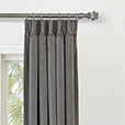 UMA VELVET CURTAIN PANEL IN GRAY