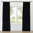 UMA VELVET CURTAIN PANEL IN CHARCOAL