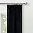 UMA VELVET CURTAIN PANEL IN CHARCOAL